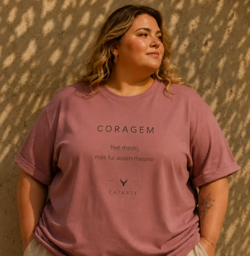 CORAGEM — “tive medo, mas fui assim mesmo”