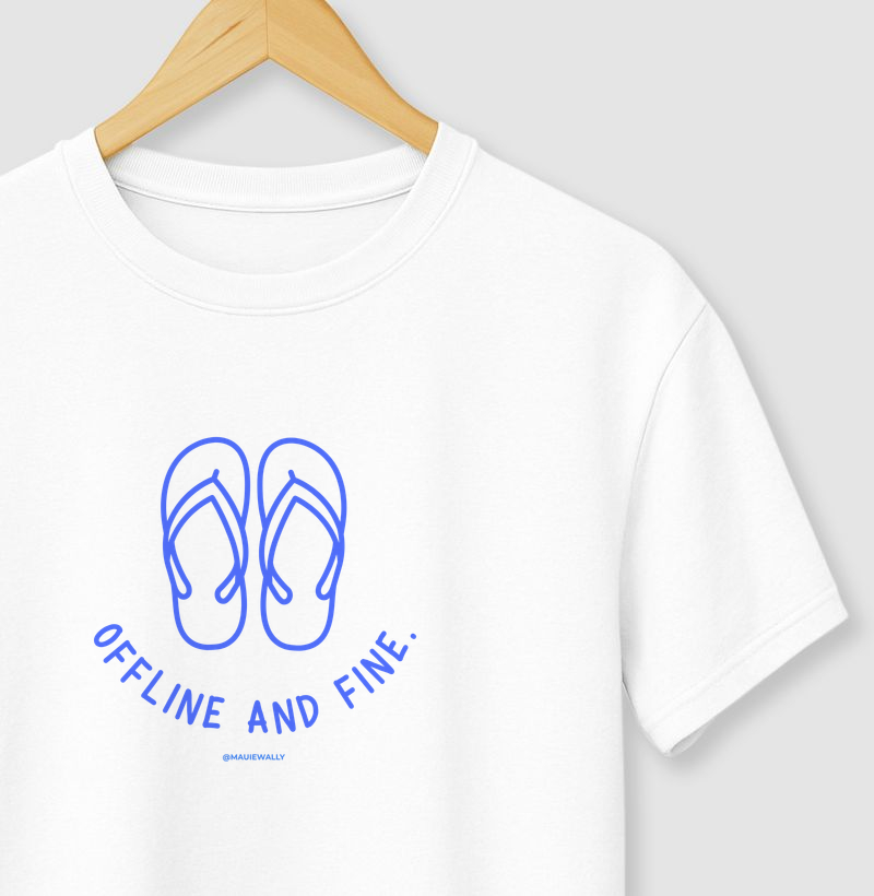 OFFLINE AND FINE (chinelo).