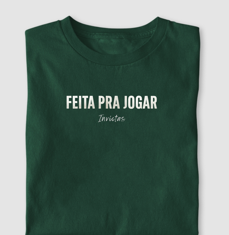 Camiseta Algodão Penteado - Feita pra jogar