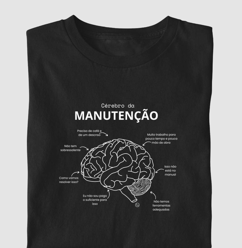 Camiseta Cérebro da Manutenção 