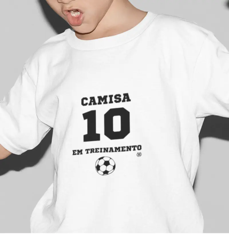 Camisa 10 em treinamento Infantil