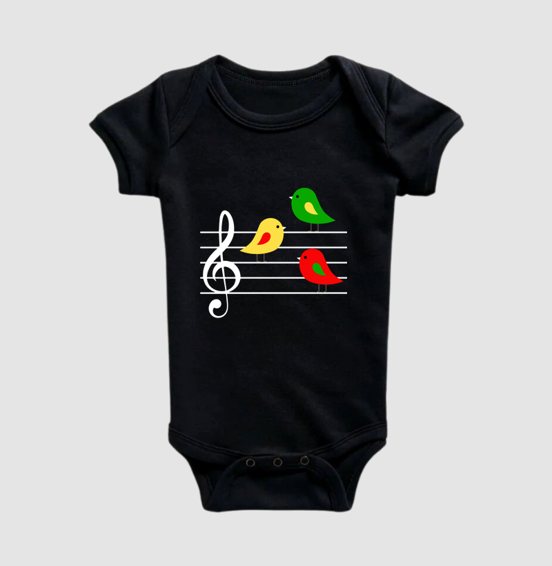 Três passarinhos na partitura