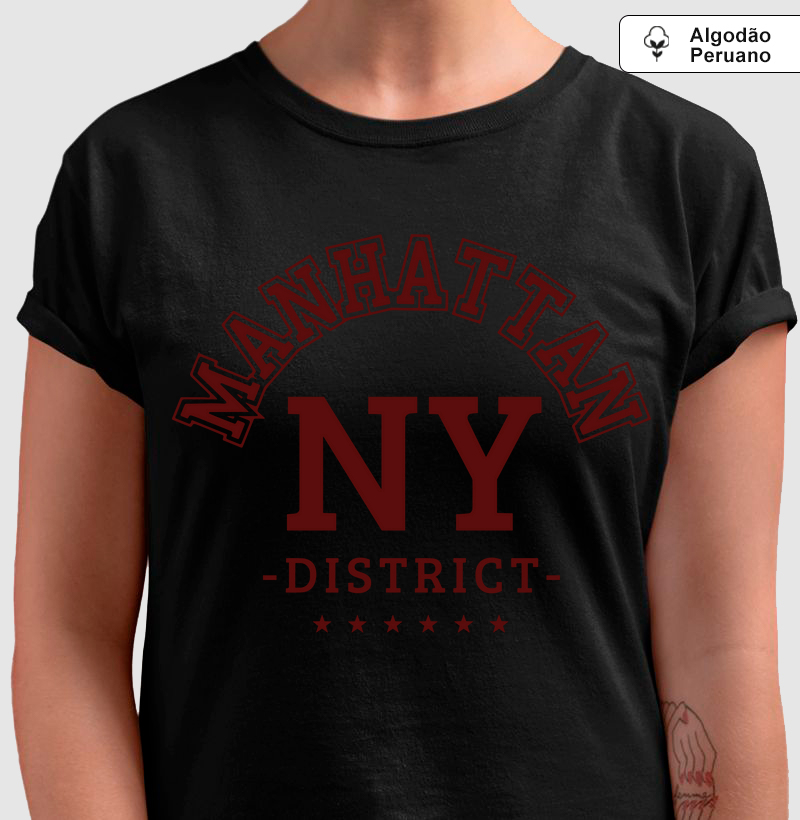 Camiseta Algodão Peruana - Manhattan