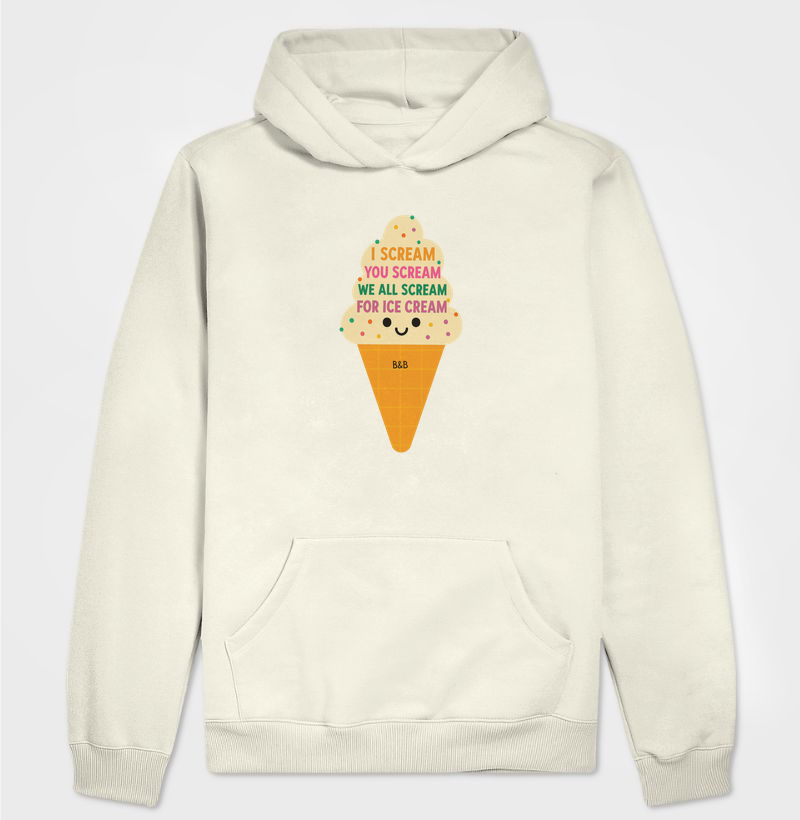 Moletom Capuz Ice Cream B&B