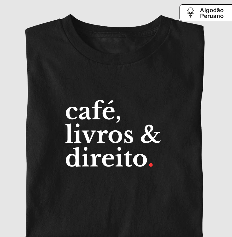 café, livros & direito.