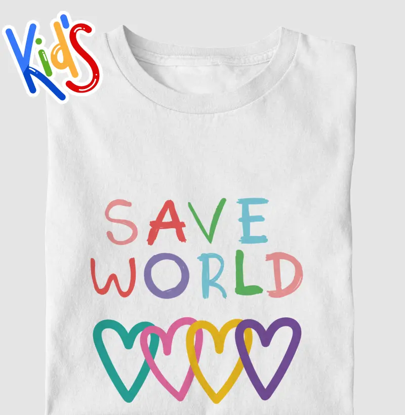 Camiseta Kids Save World