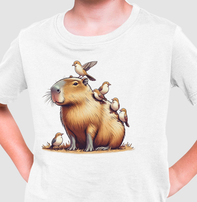 Capivara e Passarinhos