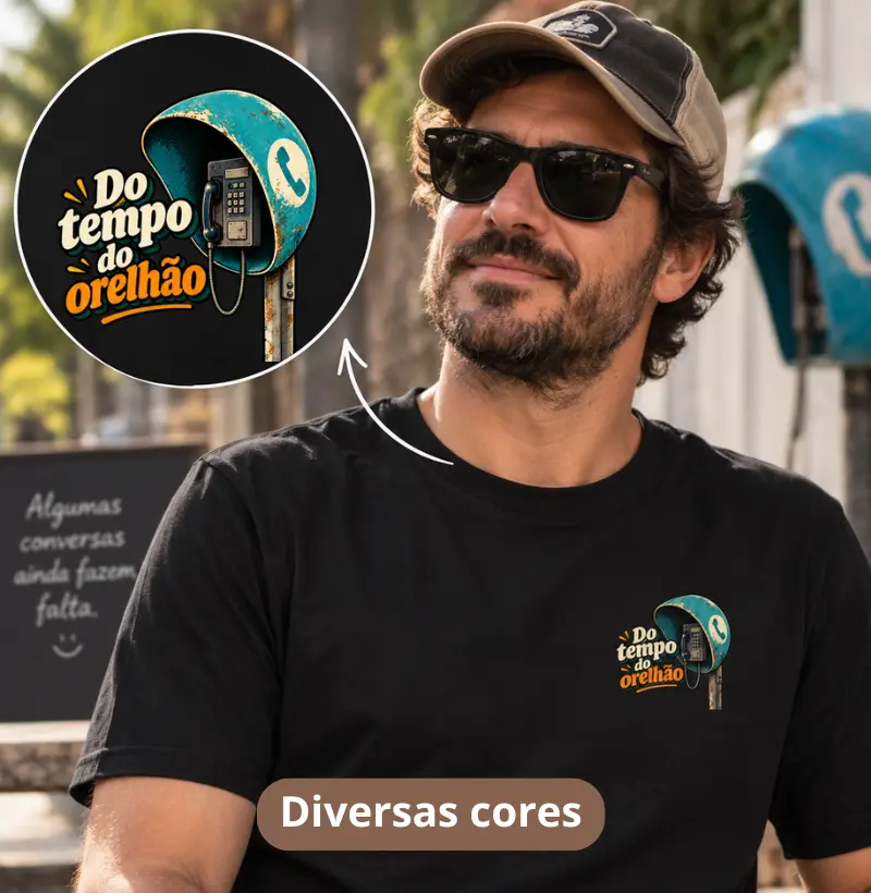 DO TEMPO DO ORELHÃO - Modo capivara - Camiseta