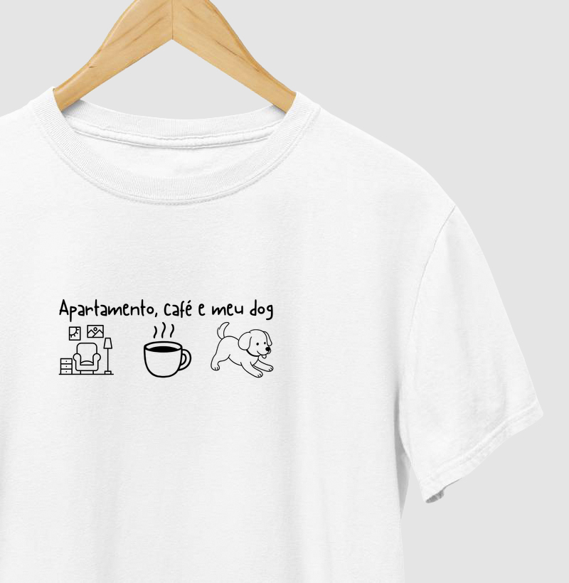 Apartamento, café e meu dog