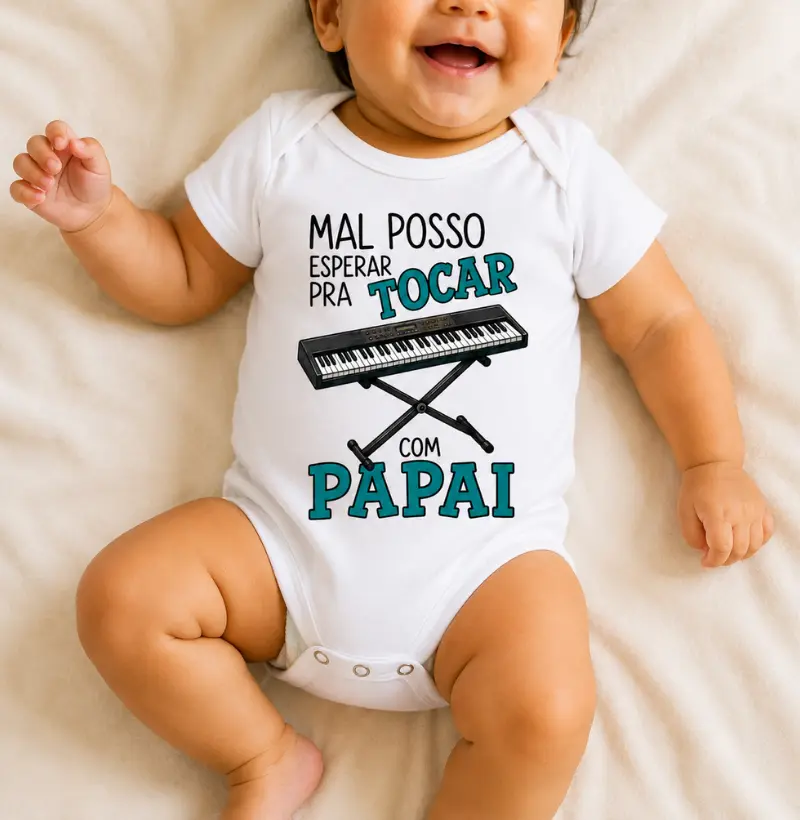MAL POSSO ESPERAR PRA TOCAR COM MEU PAI (TECLADO)