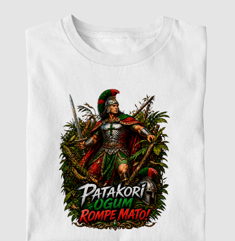 Camiseta Ogum Rompe Mato: A Força que Abre Caminhos nas Matas