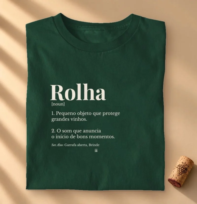 Camiseta Vinho - Rolha — Wine Dictionary
