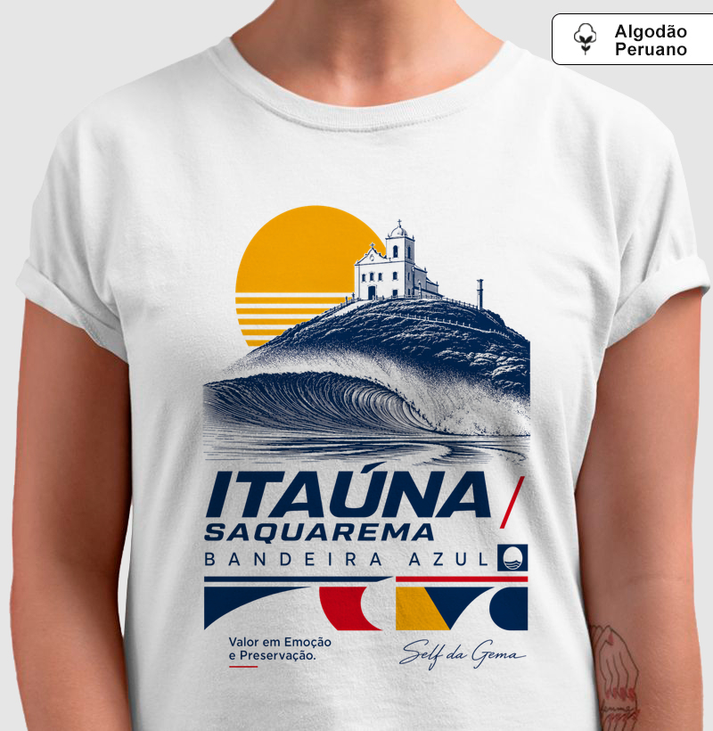 ITAÚNA AZUL - Camiseta Algodão Peruano