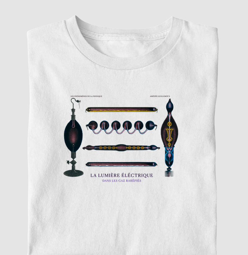 Camiseta Fenômenos da Física — Luz Elétrica