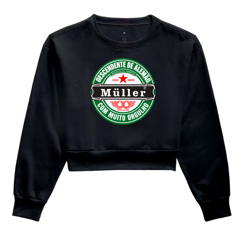 Müller  - Cropped Moletom