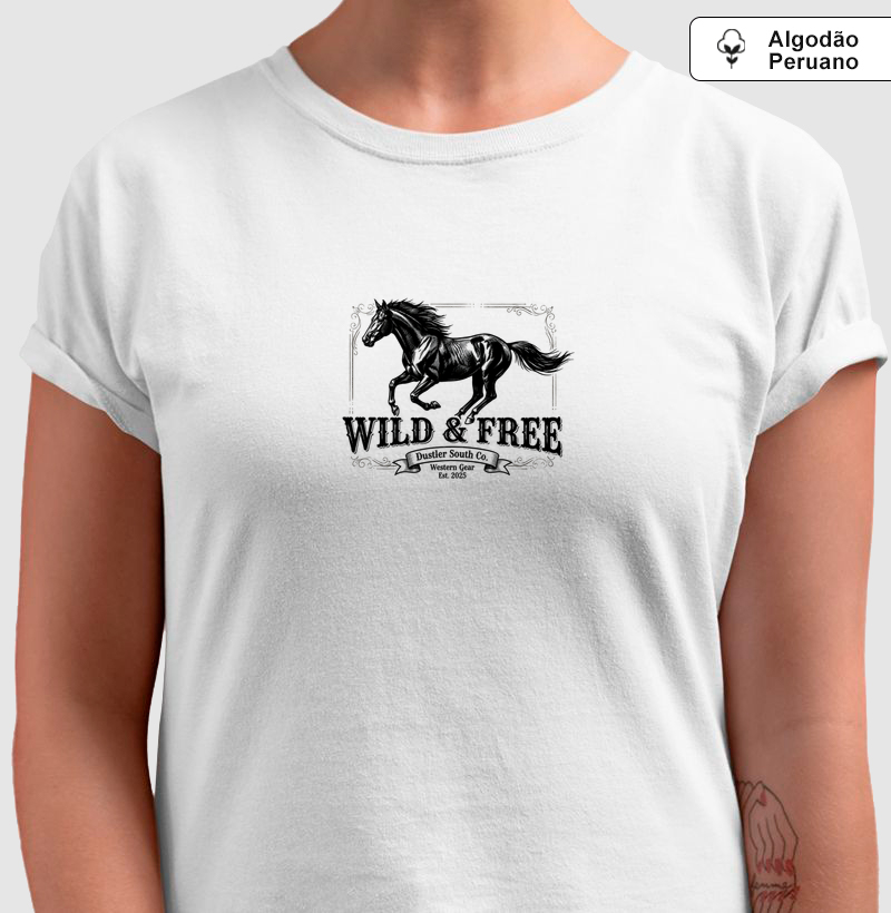 Baby Look Feminina Wild & Free Dustler South Co.