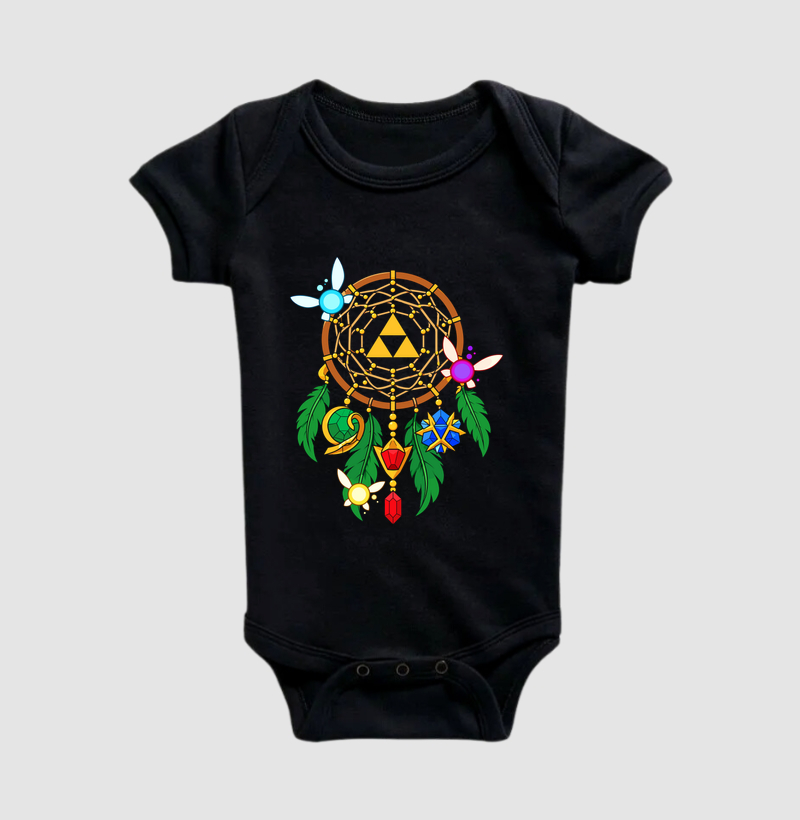Caçador de Sonhos de Hyrule – Filtro com Fadas - Body Infantil