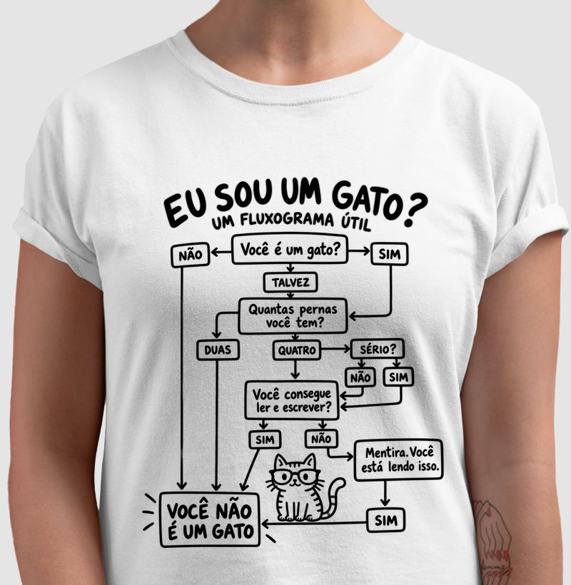 Eu Sou um Gato? - Camiseta