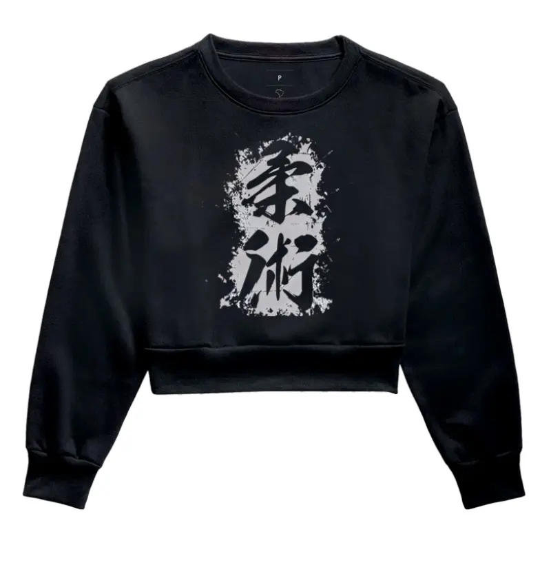 Moletom Cropped Jiu-Jitsu Kanji
