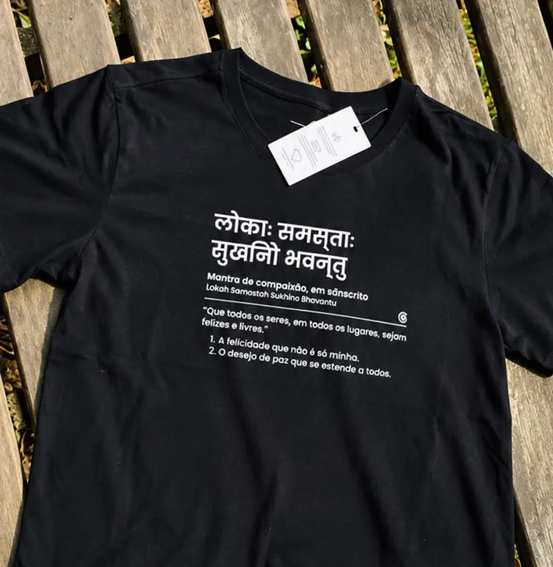 Camiseta - Lokah Samastah Sukhino Bhavantu