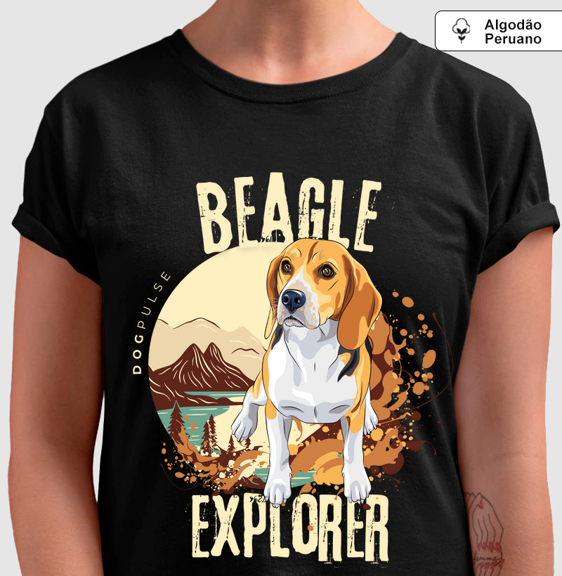 Camiseta Algodão Peruano Dog Pulse Beagle Explorer – Trailblazer Spirit