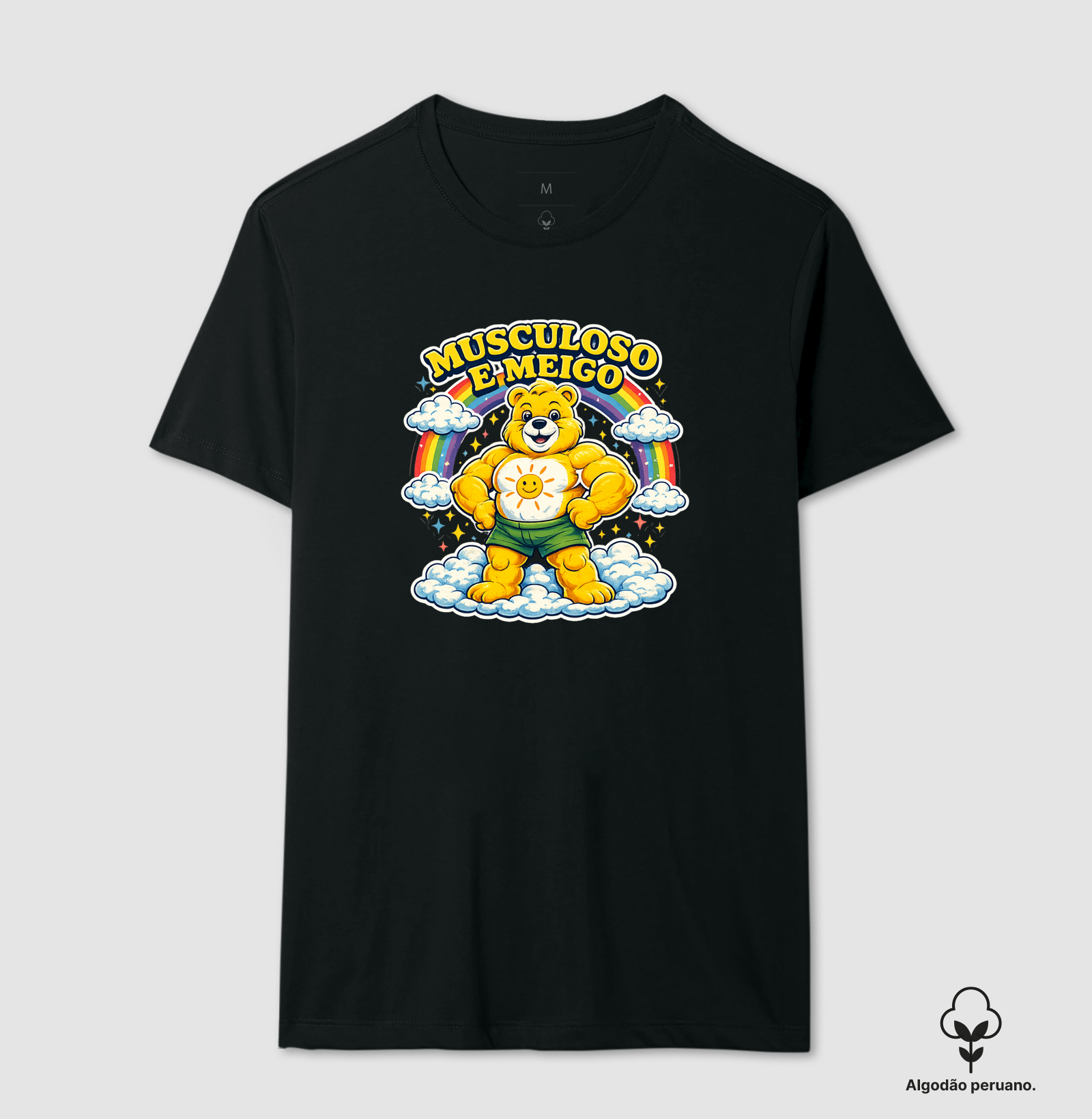 MUSCULOSO E MEIGO - Camiseta Algodão Peruano