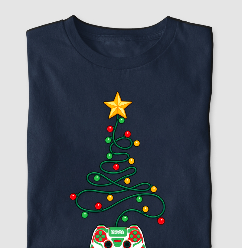 Gamepad - Árvore de Natal - Camiseta