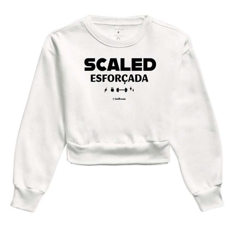 Cropped Moletom Scaled Esforçada 
