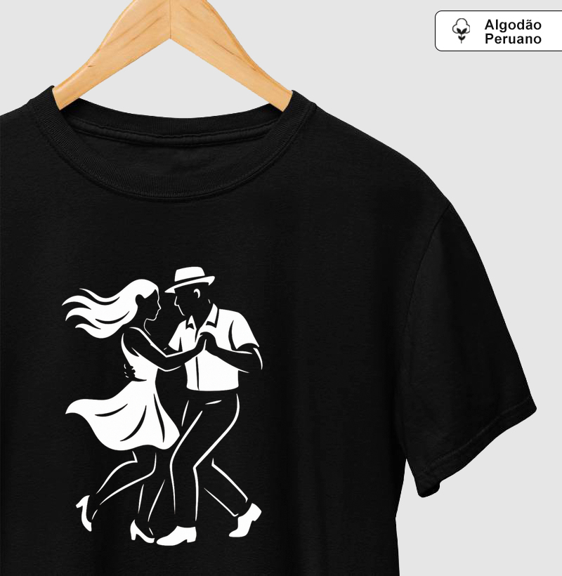 Silhueta de casal dançando