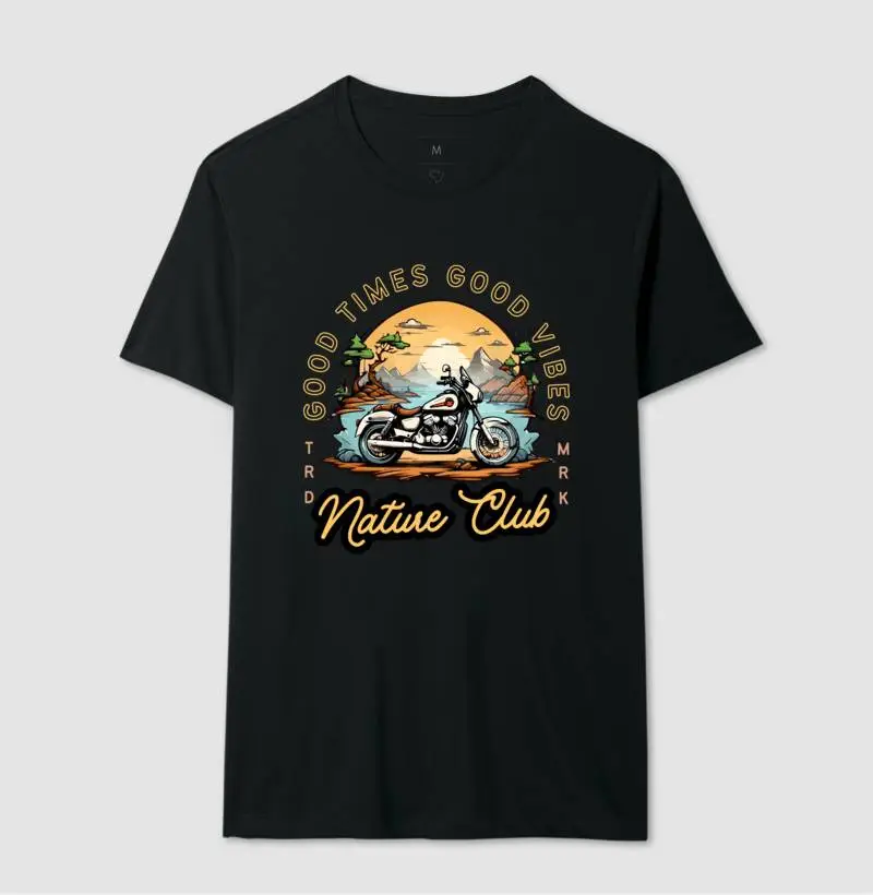 Camiseta Motociclista good times good vibes