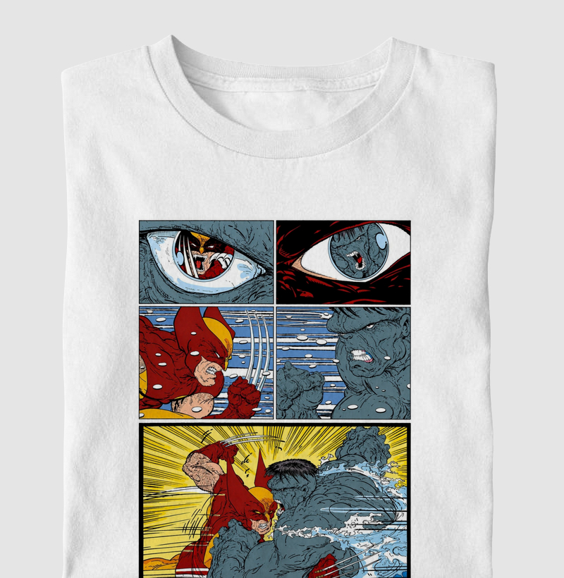 CAMISETA WOVERINE x HULK - TIRA