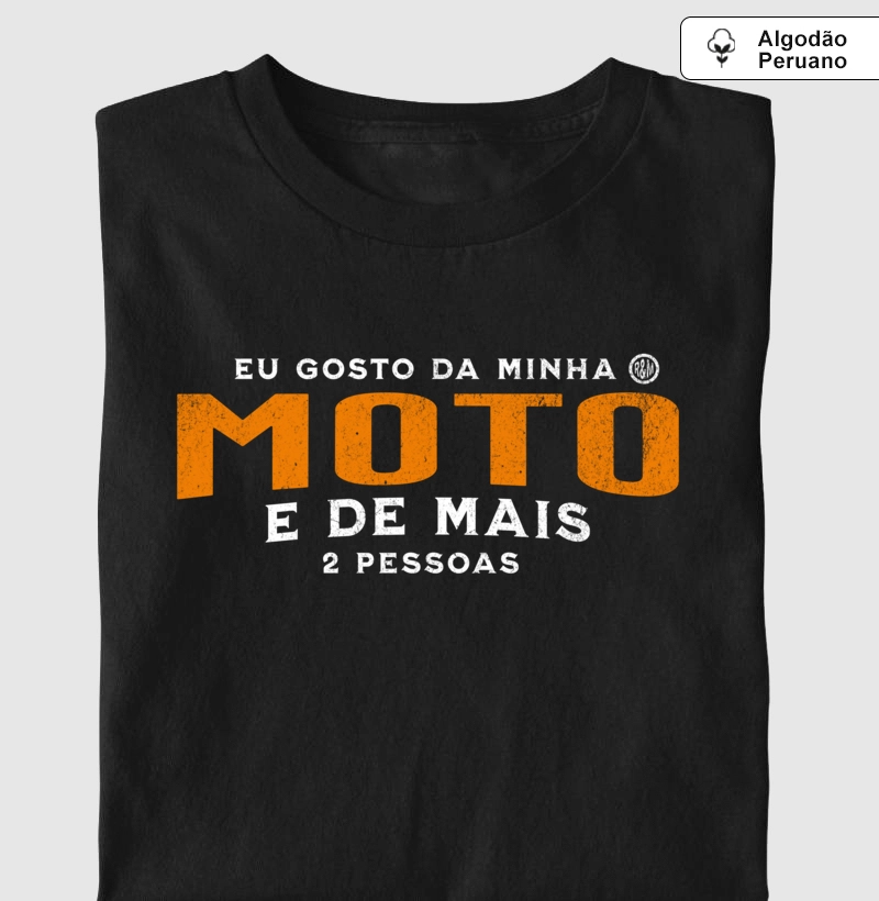 Eu gosto da minha moto e de mais 2 pessoas