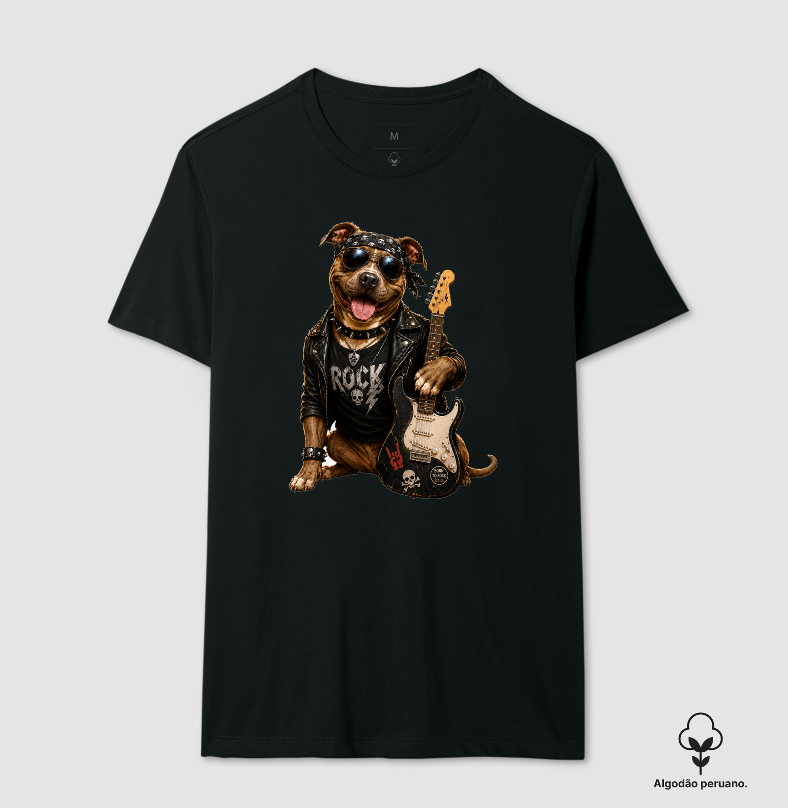 Pitbull Rock – Camiseta Patinha na Beca