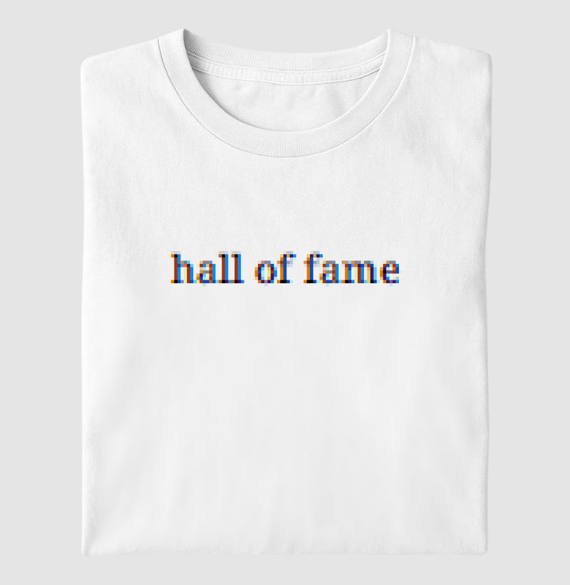 Camiseta estampada hall of fame