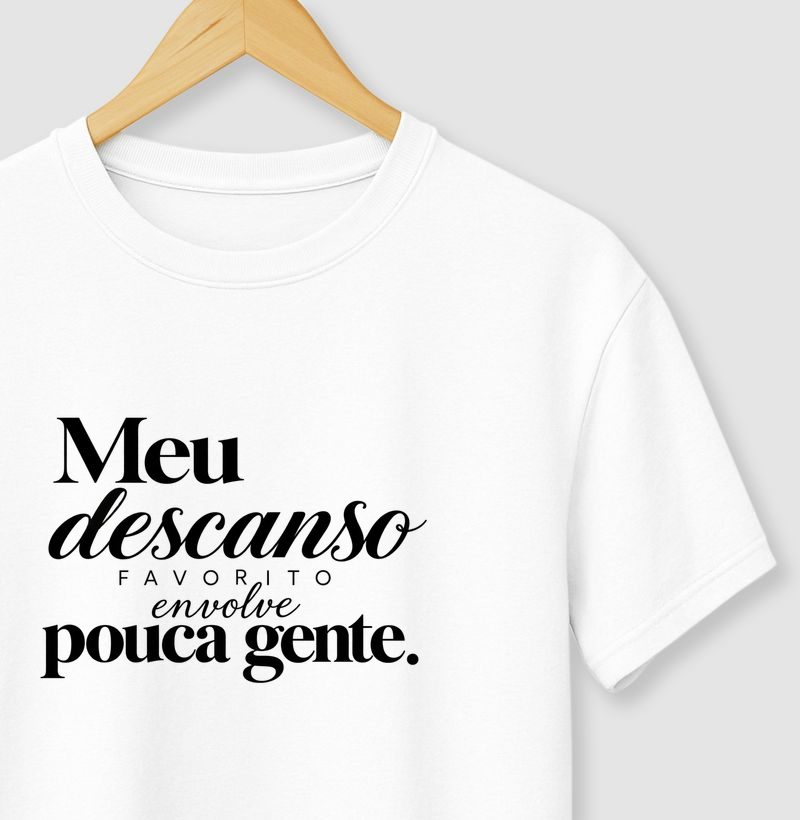 Meu descanso favorito envolve poucas pessoas.