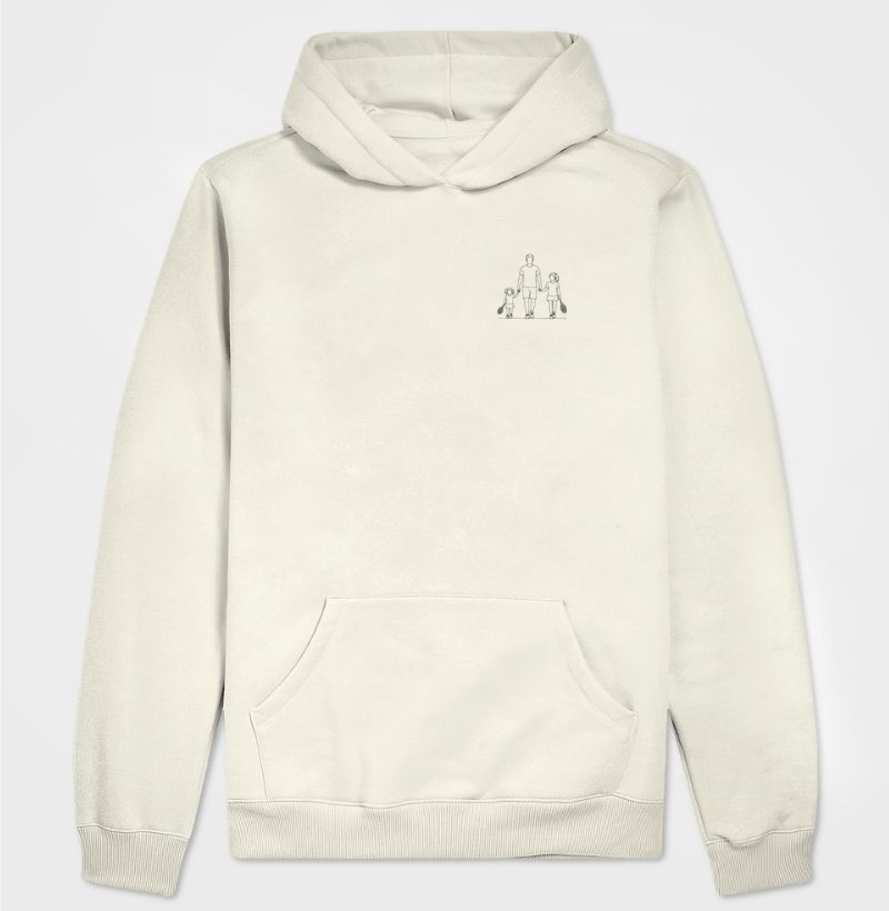 Pai de duas meninas - Hoodie Moletom