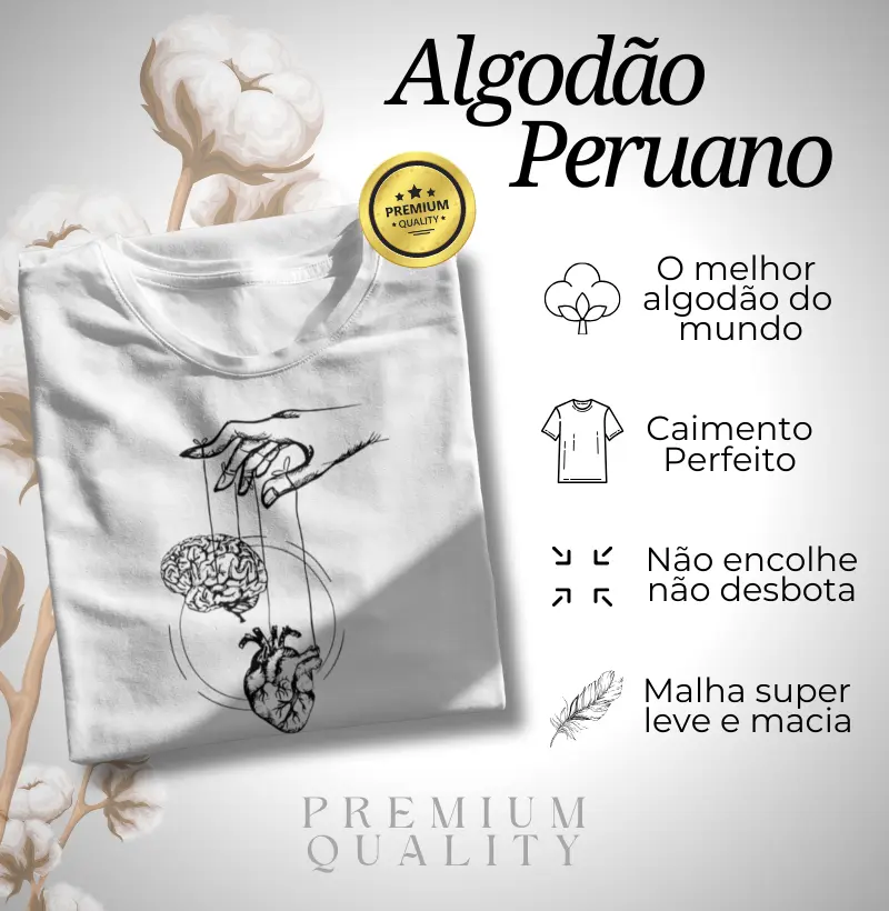 Algodão Peruano - Equilíbrio Coração X Cérebro