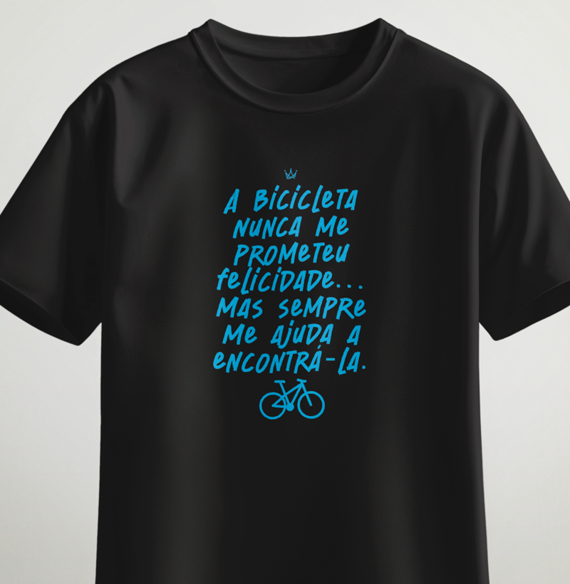 A bicicleta nunca me prometeu felicidade, mas sempre me ajuda a encontrá-la