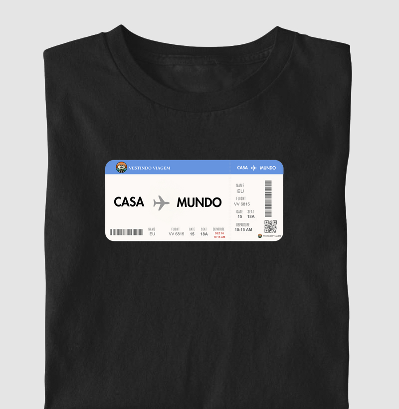 Bilhete de casa para o Mundo!