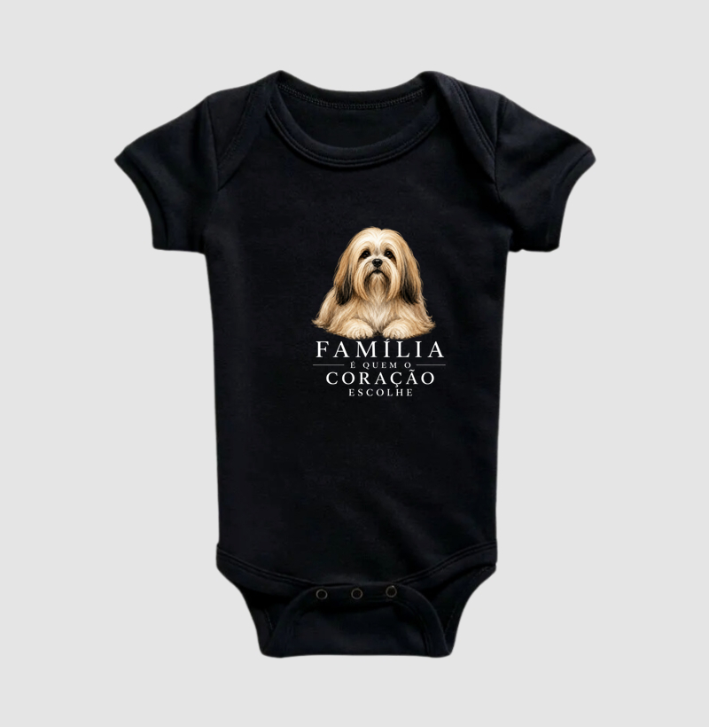 Lhasa Apso - Família - Body Infantil