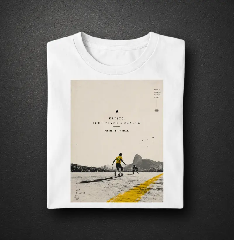 Camiseta: Futebol é intuição