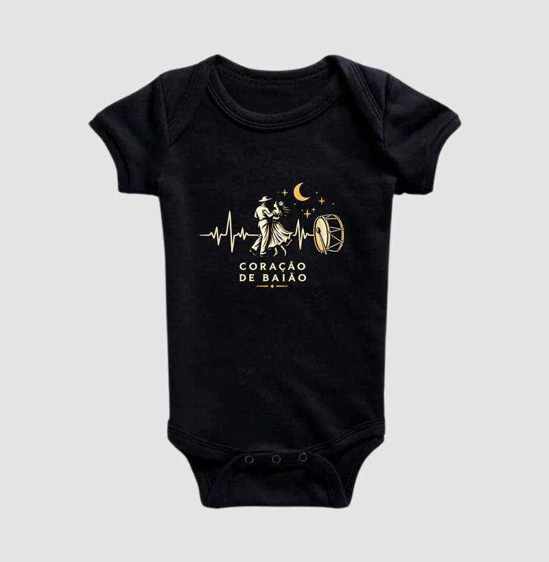 Coração de Baião - Body Infantil