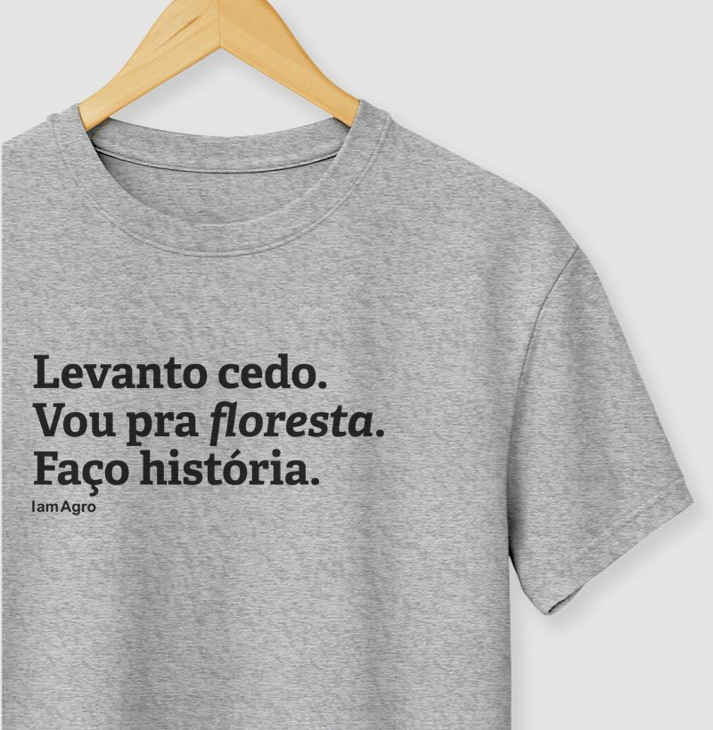 Camiseta Técnico Florestal Eucalipto Levanto Cedo