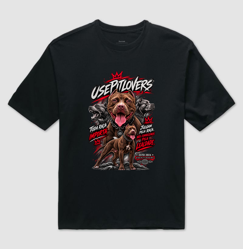 TODA RAÇA IMPORTA. JULGAM PELA RAÇA. MAS NÓS CONHECEMOS PELA LEALDADE. - Camiseta Oversized