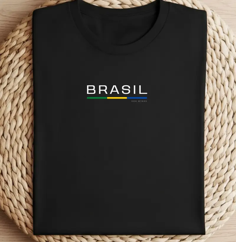 Camiseta Copa Brasil | Bandeira Verde e Amarela | Orgulho Brasileiro - Algodão Peruano