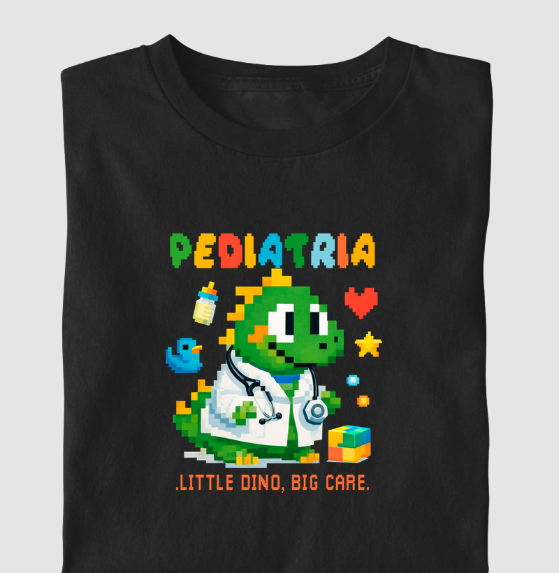 Camiseta - Pediatria: Dino
