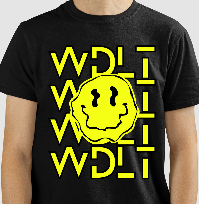 Camiseta WDLT Smile - Amarela
