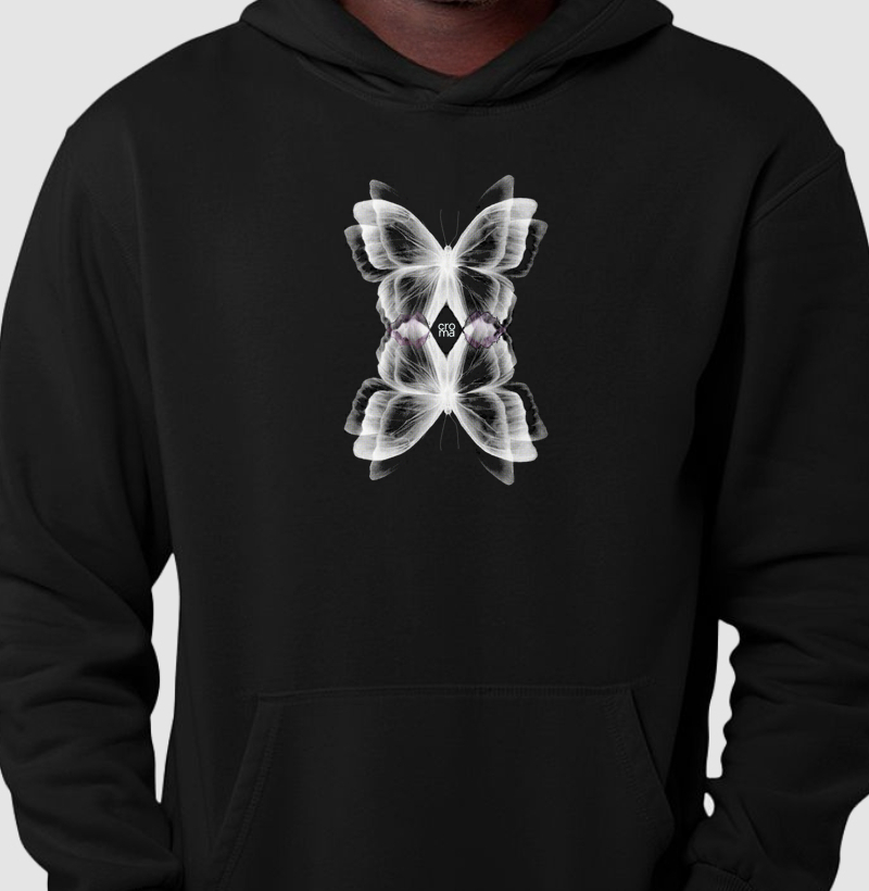 Moletom Hoodie Borboletas Raio-x