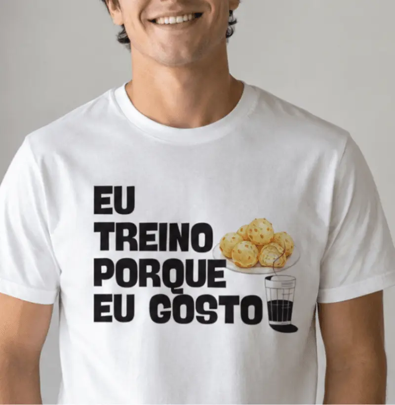 Eu treino porque eu gosto - café e pão de queijo