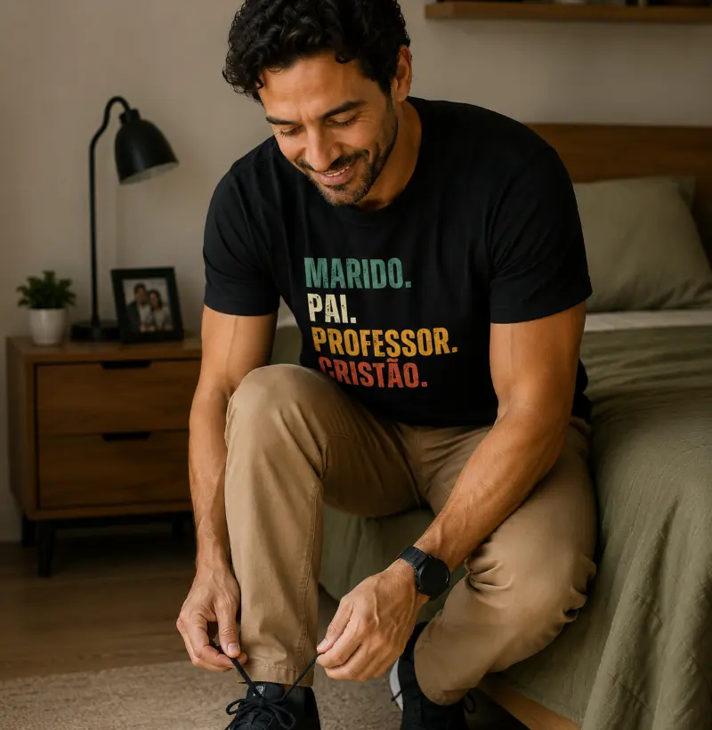 Marido. Pai. Professor. Cristão.